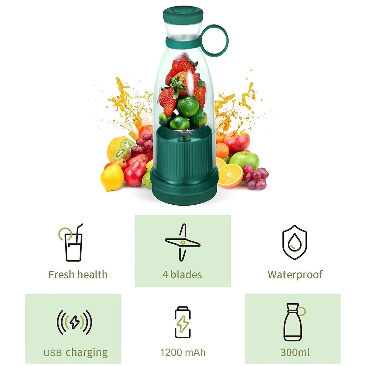 Portable Blender USB Rechargeable Mini Juicer Blender